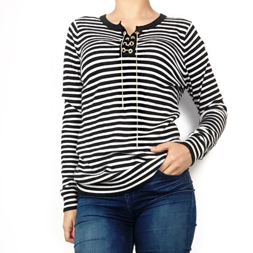 Michael Kors lace up chain top